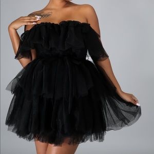 Tulle Tube Top Dress